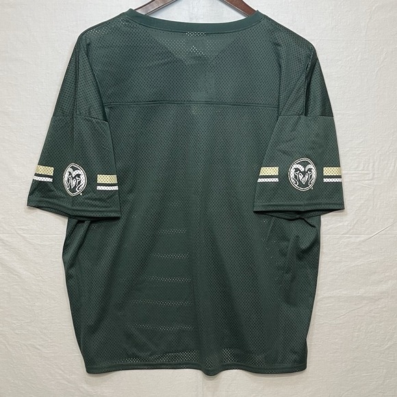 Colorado State Rams Mesh Football Jersey Green Rivalry Threads - Picture 3 of 8